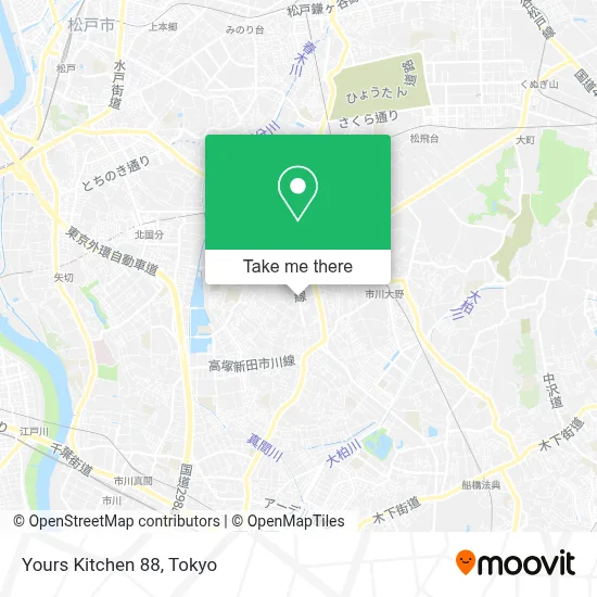 Yours Kitchen 88 map