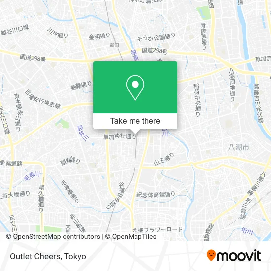 Outlet Cheers map