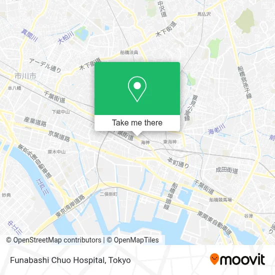 Funabashi Chuo Hospital map