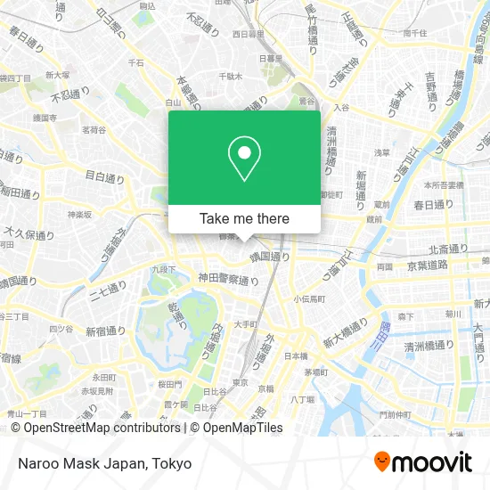Naroo Mask Japan map