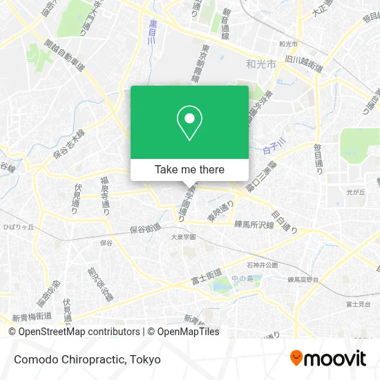 Comodo Chiropractic map