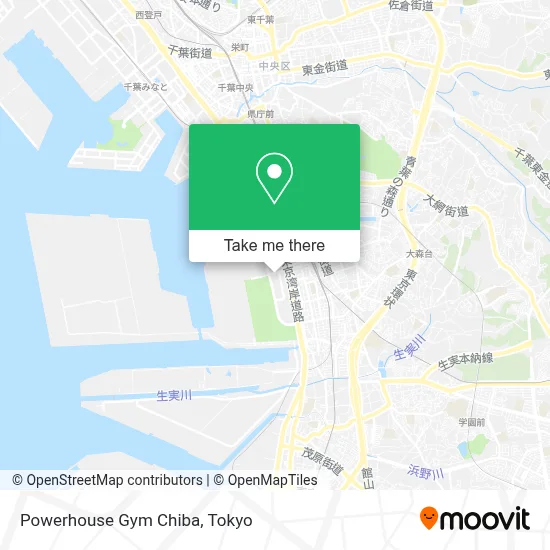 Powerhouse Gym Chiba map