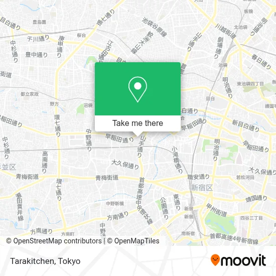 Tarakitchen map