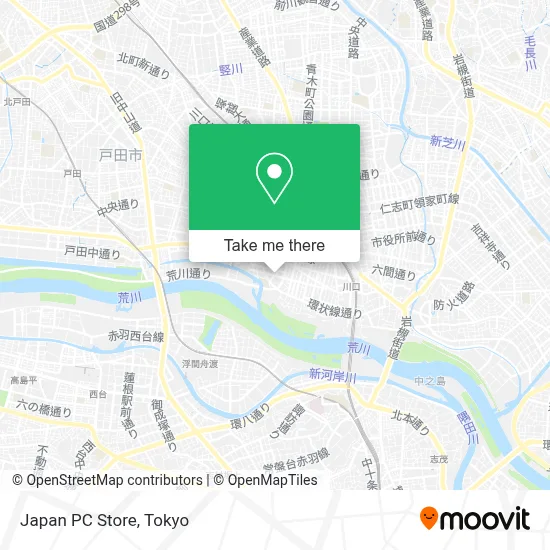 Japan PC Store map