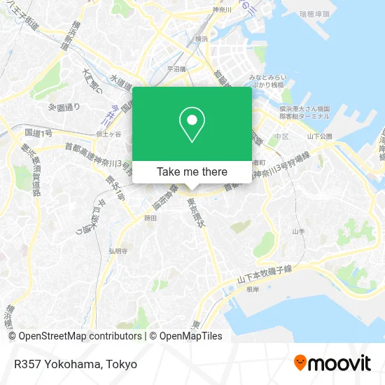 R357 Yokohama map