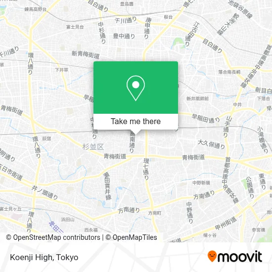 Koenji High map