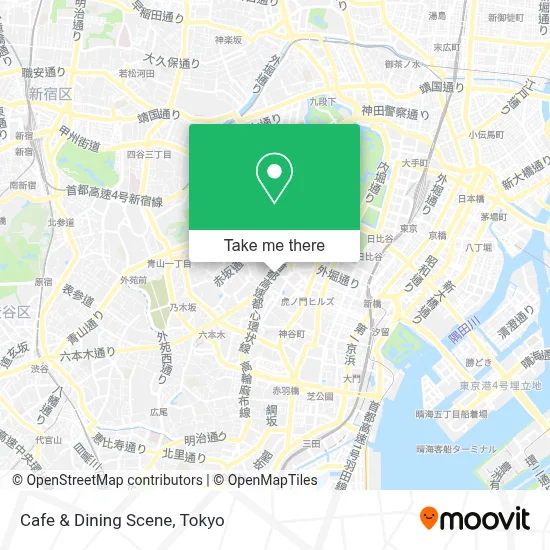 Cafe & Dining Scene map