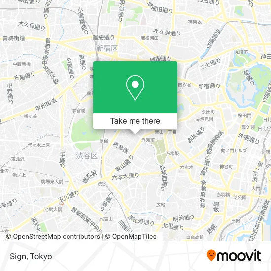 Sign map