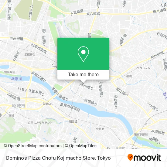 Domino's Pizza Chofu Kojimacho Store map