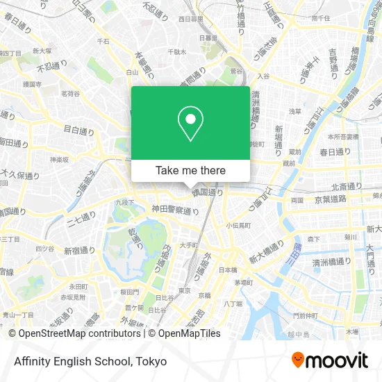 Affinity English School map