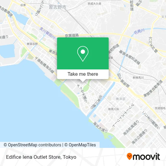 Edifice Iena Outlet Store map