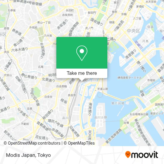 Modis Japan map