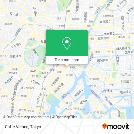 Caffe Veloce map