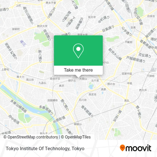 Tokyo Institute Of Technology map