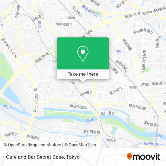 Cafe and Bar Secret Base map