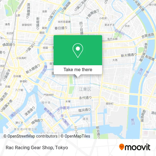 Rac Racing Gear Shop map
