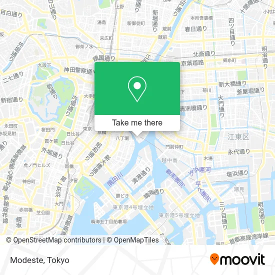 Modeste map