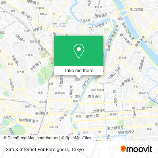 Sim & Internet For Foreigners map