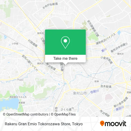 Rakeru Gran Emio Tokorozawa Store map
