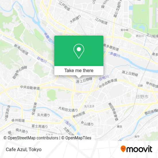 Cafe Azul map