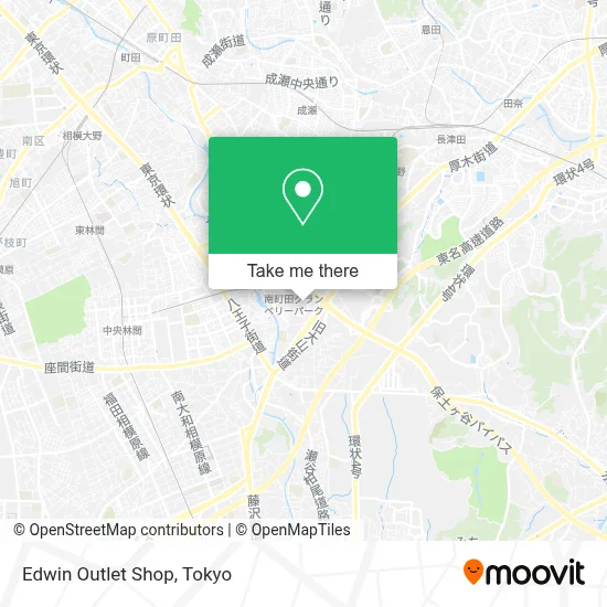 Edwin Outlet Shop map