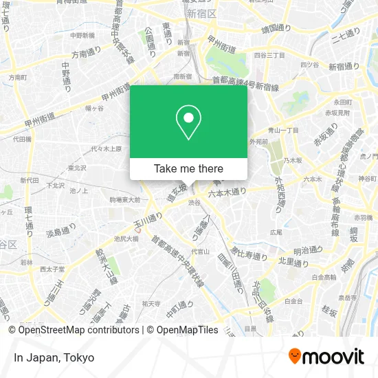 In Japan map