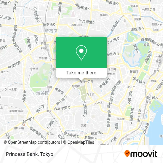 Princess Bank map