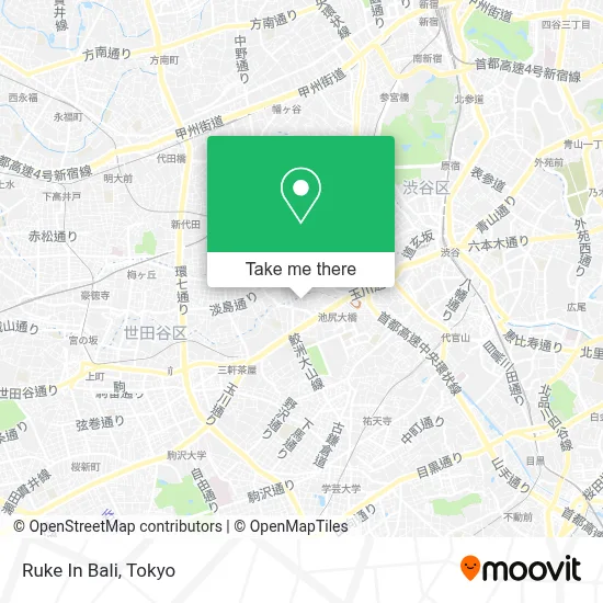 Ruke In Bali map