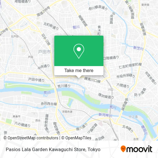 Pasios Lala Garden Kawaguchi Store map