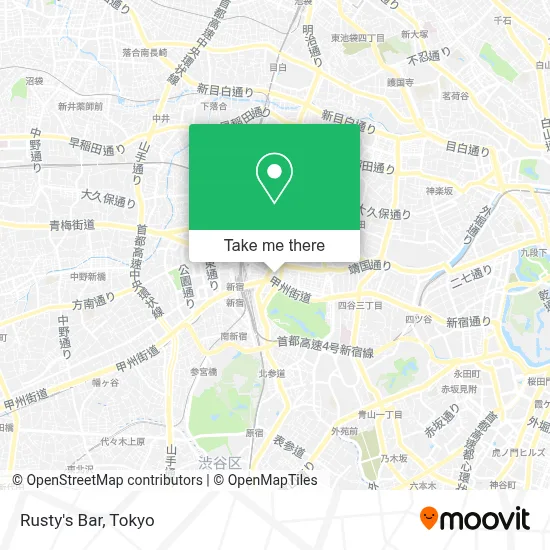 Rusty's Bar map