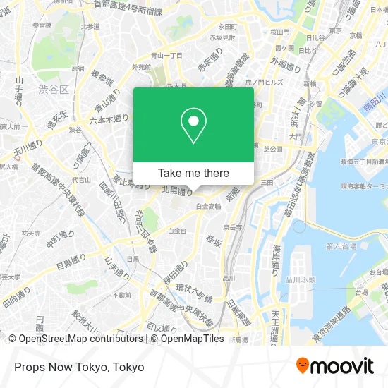 Props Now Tokyo map