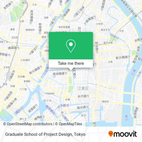 Graduate School of Project Design map