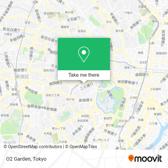 O2 Garden map