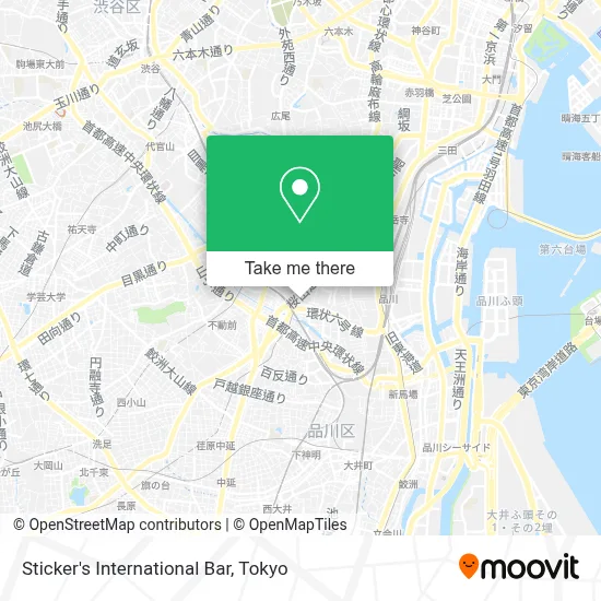 Sticker's International Bar map