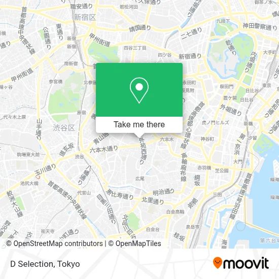 D Selection map