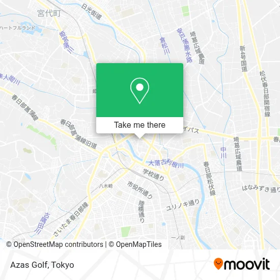 Azas Golf map