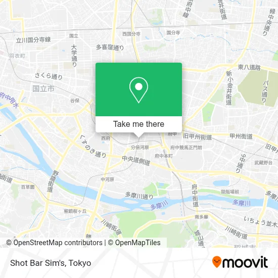 Shot Bar Sim's map