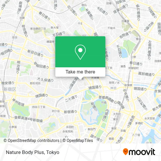 Nature Body Plus map