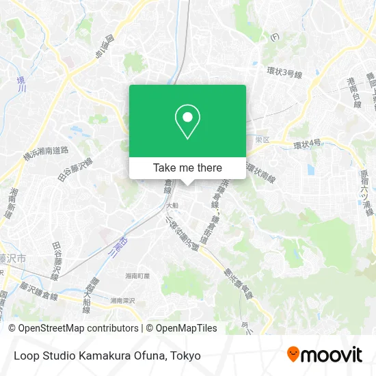 Loop Studio Kamakura Ofuna map
