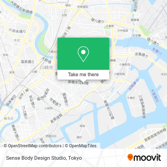 Sense Body Design Studio map