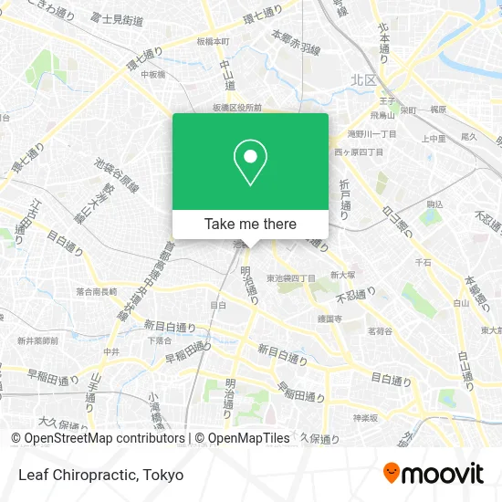Leaf Chiropractic map