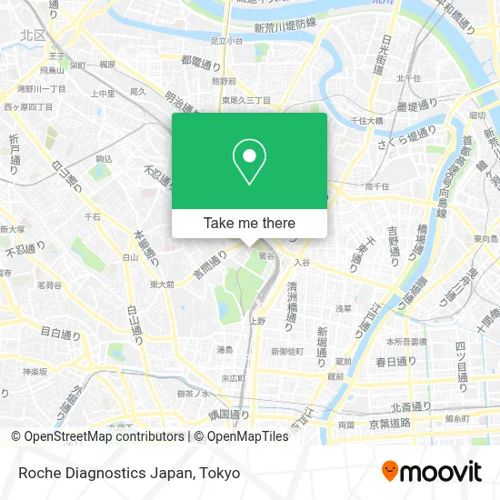 Roche Diagnostics Japan map