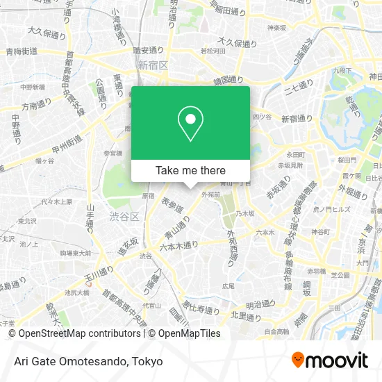 Ari Gate Omotesando map