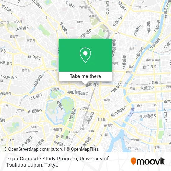 Pepp Graduate Study Program, University of Tsukuba-Japan map