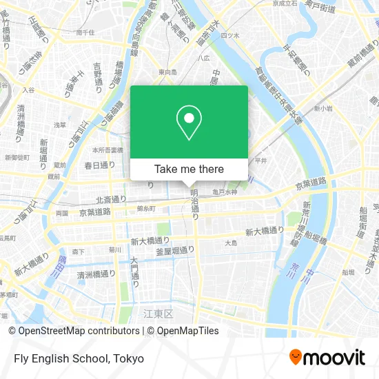 Fly English School map