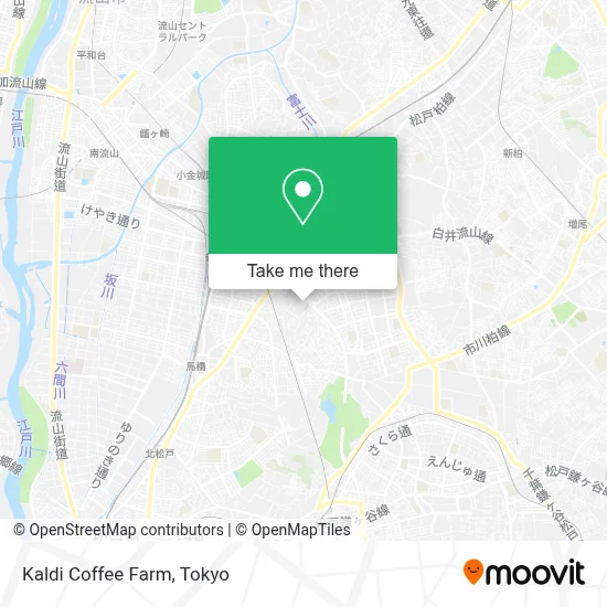 Kaldi Coffee Farm map
