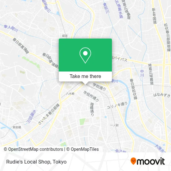 Rudie's Local Shop map