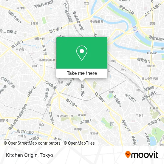 Kitchen Origin map