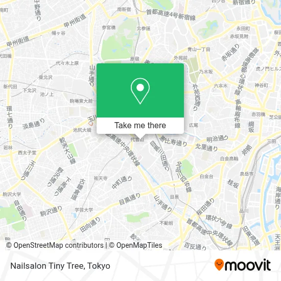 Nailsalon Tiny Tree map