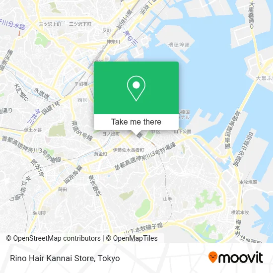 Rino Hair Kannai Store map